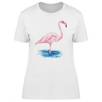 Pink Flaming On Water T-Shirt Women -Image by Shutterstock, Female x-Large