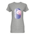 thumbnail image 1 of Pink Flamingo Against The Sky Shaped T-Shirt Women -Image by Shutterstock, Female Large, 1 of 2