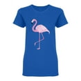 thumbnail image 1 of Pink Flamingo Bird Shaped T-Shirt Women -Image by Shutterstock, Female Small, 1 of 2