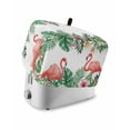 thumbnail image 1 of Pink Flamingo Birds Small Toaster Cover 2 Slice, Kitchen Appliance Covers, Summer Tropical Plants Flowers Toaster Oven Cover with Loop, Bread Machine Cover Polyester Dust Cover Protection, 1 of 4