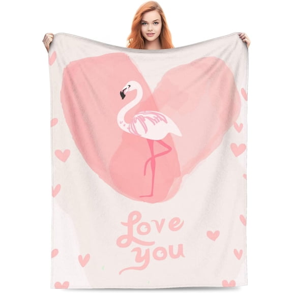 Pink Flamingo Blanket Flamingo Gifts for Women Fuzzy Blanket,Plush Blanket,Bed Flamingo Throw Blanket Gifts for Girls Cozy Gifts for Men, Kids Blanket,Bedroom Flamingo Decor