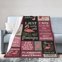 Pink Flamingo Blanket, Flamingo Gifts for Women, Flamingos Decor, Gifts for Flamingo Lovers on Christmas Birthday 50x40
