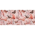 thumbnail image 1 of Pink Flamingo Butterfly Large Gaming Mouse Pad Big Mousepad Mice Keyboard Mat with Non-Slip Rubber Base for Computer Laptop Home & Office, 35.4 X 15.7 inch, 1 of 5