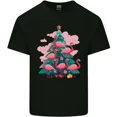 thumbnail image 1 of Pink Flamingo Christmas Tree Tropical Holiday Bird Top Unisex T-Shirt, up to Size 5XL, 1 of 2