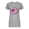 thumbnail image 1 of Pink Flamingo  Design Shaped T-Shirt Women -Image by Shutterstock, Female Small, 1 of 2
