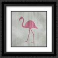 thumbnail image 1 of Pink Flamingo II 2x Matted 20x20 Black Ornate Framed Art Print by Venter, Tandi, 1 of 2