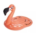 thumbnail image 1 of Pink Flamingo Inflatable Pool Float Ride-On - Over 5 ft Long, 1 of 4