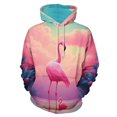 thumbnail image 1 of Pink Flamingo Paradise 3d Sweatshirts Hoodie Fashion Casual Personality Men's Women Street Hoodie Pullovers Long Sleeve Comfortable Top, 1 of 6