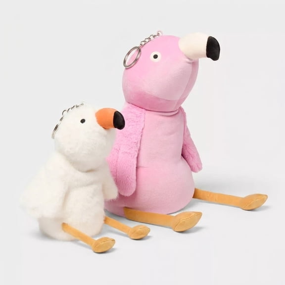 Pink Flamingo Pillowfort Weighted Plush Animals, 2 Pack Flamingo Stuffed Animal Flamingo Plush Toy Stuffed Animals For Girls