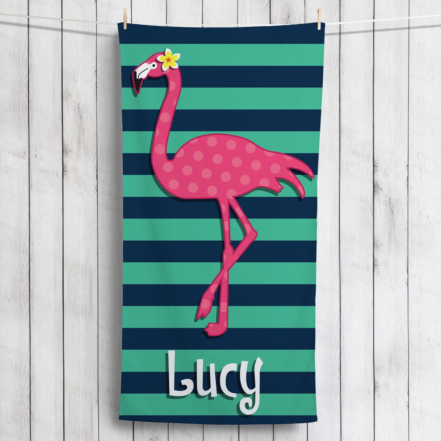 Pink Flamingo Plush Beach Towel Walmart
