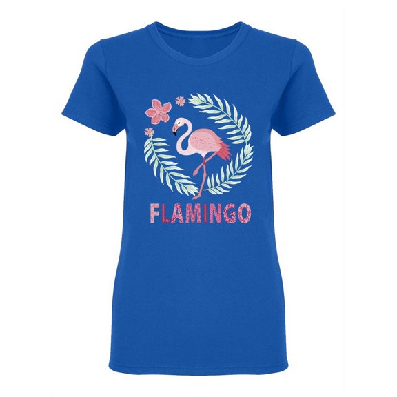 Pink Flamingo Posing Shaped T-Shirt Women -Image by Shutterstock, Female XX-Large