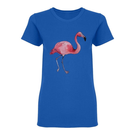 Pink Flamingo Realistic Design Shaped T-Shirt Women -Image by Shutterstock, Female XX-Large