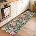 thumbnail image 1 of Pink Flamingo Runner Rugs 2x6 ft Country Tropical Animal Green Monstera Leaf Plant Farm Washable Hallway Rugs Non-Slip Floor Mats Absorbent Carpet Bedside Runners for Bedroom Kitchen Bathroom Laundry, 1 of 9