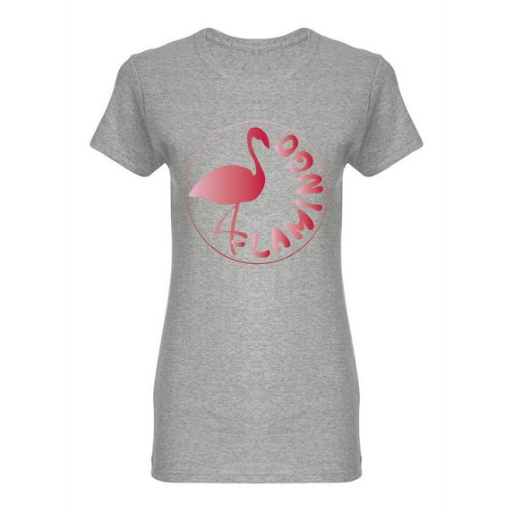 Pink Flamingo Shaped T-Shirt Women -Image by Shutterstock, Female Medium