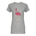 thumbnail image 1 of Pink Flamingo Sketch Shaped T-Shirt Women -Image by Shutterstock, Female Large, 1 of 2