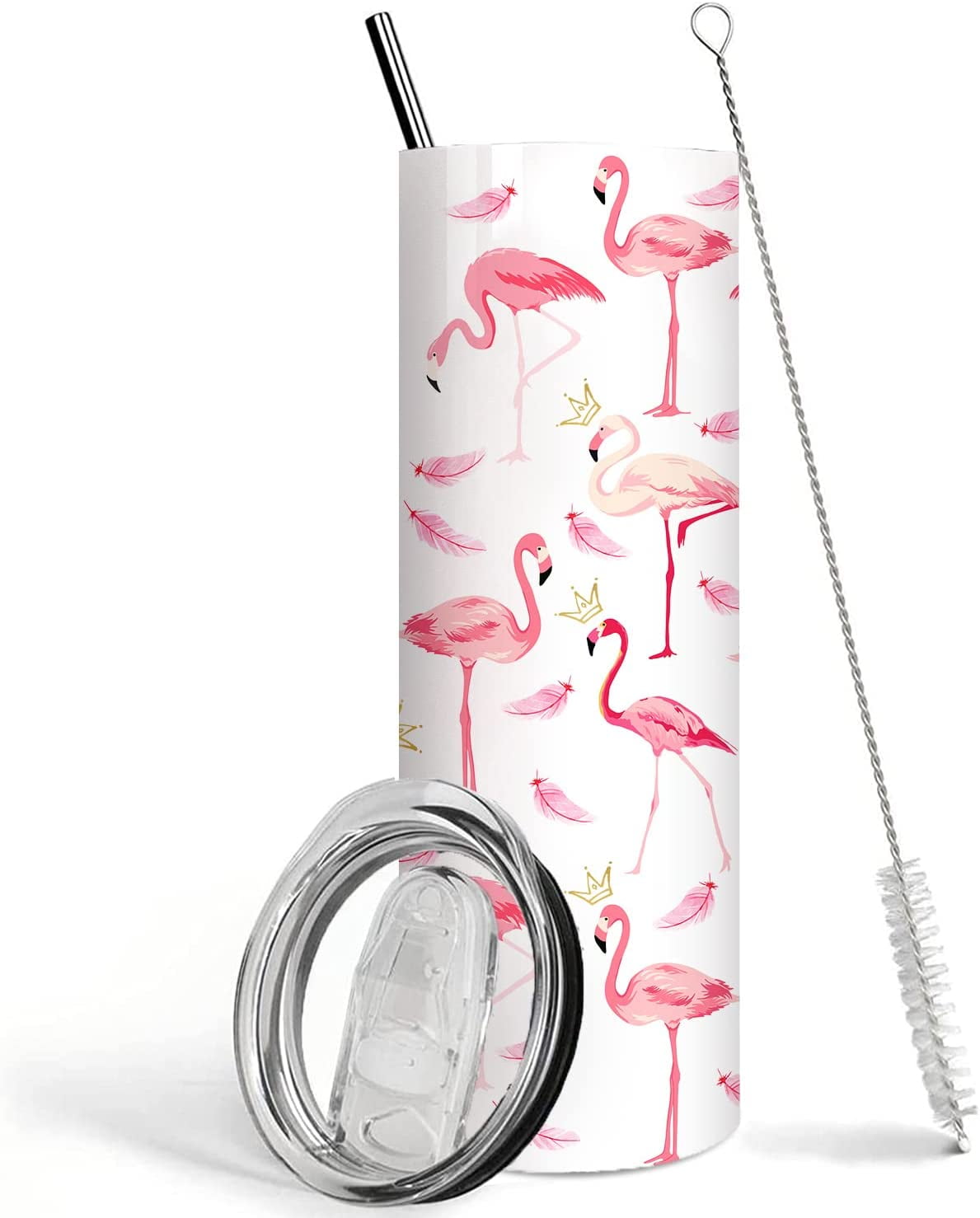 Flamingo Tumbler-Flamingo Gifts for Women-Pink Flamingo Cup,Flamingo  Lovers, Teenage Girls, Sister,Best Friends,Gift for Her, Daughter,  Mom,Happy Birthday Gifts-20 OZ Tumblers With Lids and Straws 