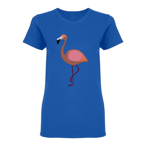 Pink Flamingo Stance Shaped T-Shirt Women -Image by Shutterstock, Female Small