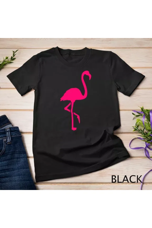 Pink Flamingo T-Shirt Unisex S-5XL Hot Trending Shirt, Vintage Birthday Gift