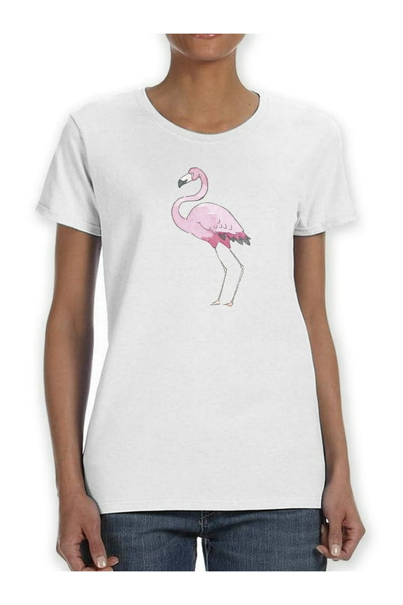 Pink Flamingo T-Shirt Women -Smartprints Designs, Female 4X-Large
