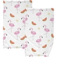 thumbnail image 1 of Pink Flamingo Towels, 2 PCS, Super Soft Absorbent Hand Towel Cotton Bath Towels for Bathroom Hotel Kitchen Spa Gym 16 X 28 Inches, 1 of 7