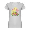 thumbnail image 1 of Pink Flamingo Tropical Design Shaped T-Shirt Women -Image by Shutterstock, Female XX-Large, 1 of 2