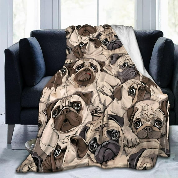 Pink Flamingos Bed Blanket Ultra Soft Throw Blankets All Season Warm Light Weight Cozy Plush Blankets for Home Bedroom Sofa Chair Travel, 30"X40"