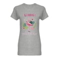 thumbnail image 1 of Pink Flamingos Exotic Birds Shaped T-Shirt Women -Image by Shutterstock, Female XX-Large, 1 of 2