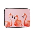 thumbnail image 1 of Pink Flamingos Laptop Sleeve Bag Compatible With MacBook Air / Pro iPad MateBook Tablet Surface HP Lenovo Dell ASUS Acer Laptop Computer Protective Size: 10 inch, 1 of 5