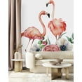 thumbnail image 1 of Pink Flamingos Wallpaper, 1 of 3