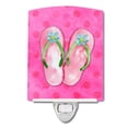 thumbnail image 1 of Pink Flip Flops Pink Polkadot Ceramic Night Light, 1 of 2