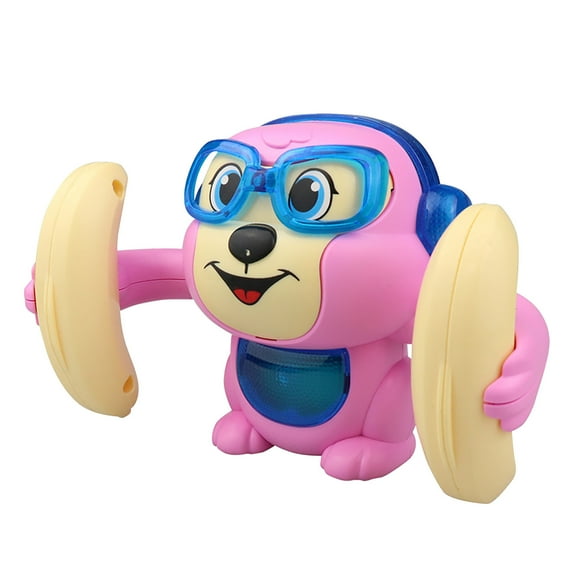Pink Flipping Dancing Monkey Toy Voice Control With Music Light For Kids Fun 2026