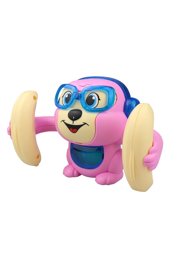 Pink Flipping Dancing Monkey Toy Voice Control With Music Light For Kids Fun 2026