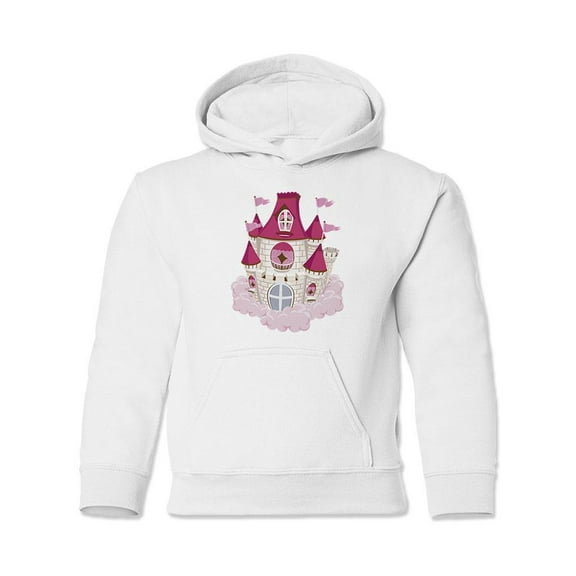 Pink Floating Castle Hoodie Juniors -Image by Shutterstock,  Small