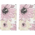 thumbnail image 1 of Pink Floral Boho Kitchen Towels Dish Towels, 18x26 Inch Seasonal Spring Decoration Hand Towels Set of 2, 1 of 6