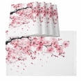 thumbnail image 1 of Pink Floral Cherry Flower Placemats for Dinning Table Set of 4, Abstract Botanical Branch Burlap Kitchen Place Mats Waterproof Cloth Table Mats, Indoor Outdoor Placemats Easy Clean Dinner Decor, 1 of 8