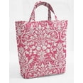 thumbnail image 1 of Floral Damask Tote Bag (Small Oval Tote) (Pink), 1 of 1