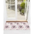 thumbnail image 1 of Pink Floral Front Door Mat Vintage Flowers Welcome Doormat Indoor Outdoor Entrance Floor Mat Non-Slip Washable Runner Rug for Front Porch Decor 18x47 Inch, 1 of 6