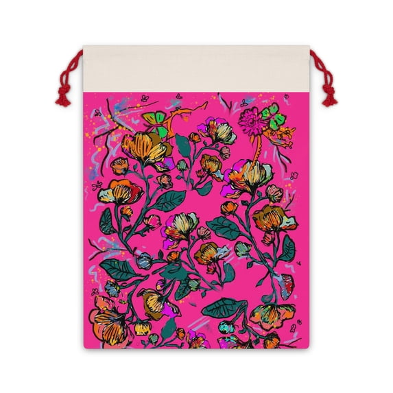 Pink Floral Gift Bag