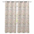 thumbnail image 1 of Pink Floral Kitchen Curtains Spring Pastoral Retro Botanical Plants Cafe Short Curtains for Bathroom Blackout Window Curtain Grommet Small Window Treatment Drapes for Bedroom Living Room 42"x45"x2, 1 of 9