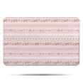 thumbnail image 1 of Pink Floral and Lace Pattern Bathroom Rugs Mat,Non Slip Microfiber Bathroom Rug,Rubber Backing,Soft Bathroom Mats for Bathroom Floor,Tub and Shower,17x27in(43x68cm), 1 of 5