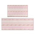 thumbnail image 1 of Pink Floral and Lace Pattern Kitchen Rugs Sets Of 2,Anti Fatigue Kitchen Mat Rugs Non Slip Washable,Decorative Kitchen Floor Mats for Kitchen,Sink,Laundry,17"x30"+17"x47", 1 of 7