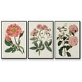 thumbnail image 1 of Pink Floral Mix IV - Framed Premium Gallery Wrapped Canvas L Frame 3 Piece Set - Ready to Hang, 1 of 9