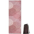 thumbnail image 1 of Pink Floral Pattern Hot Yoga Mat Towel Non Slip for Hot Yoga - Quick-Drying Yoga Mat Cover with 4 Corner Pockets with Travel Bag - Hot Yoga Towel Non Slip 74"x26", 1 of 6
