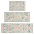 thumbnail image 1 of Pink Floral Pattern Kitchen Rugs Sets Of 3,Kitchen Runner Rugs Non Skid Washable,Decorative Kitchen Floor Mats for Kitchen,Sink,Laundry,17"x30"+ 17"x47" + 17"x59", 1 of 6