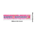 thumbnail image 1 of Pink Floral Patterned Happy Birthday Banner Background Decors for Birthday Party Photography Props Photo Backdrop Supplies Celebration Decorations Event Party Decor, 1 of 7