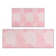 thumbnail image 1 of Pink Floral and Petal Pattern Kitchen Rugs Sets Of 2,Anti Fatigue Kitchen Mat Rugs Non Slip Washable,Decorative Kitchen Floor Mats for Kitchen,Sink,Laundry,17"x30"+17"x47", 1 of 7