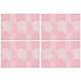 thumbnail image 1 of Pink Floral and Petal Pattern Summer Placemats Table Placemats Set Of 4-Linen Kitchen Washable Placemats Table Mats 11.8"x17.7" Non-Slip Heat Resistant, 1 of 6