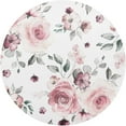 thumbnail image 1 of Pink Floral Placemats Round Table Mats Non-Slip Washable Heat Resistant Kitchen Place Mat for Home Dining Coffee Tabletop (6PCS) Home Decor, 1 of 7