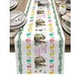 thumbnail image 1 of Pink Floral Table Flag Borderleaf Plant Table Runner Children'S Family Kitchen Living Room Holiday Party Tables Runners r, 1 of 5