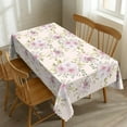 thumbnail image 1 of Pink Floral Tablecloth Shabby Chic Flower Rectangle Tablecloth Pink Rose Petal Floral Table Cover 60×84 Inch Washable Table Cloth for Kitchen Dining Room Party Decoration, 1 of 8